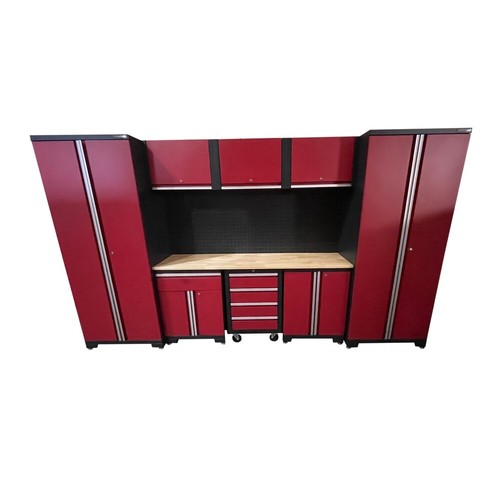 US PRO GARAGE STORAGE SYSTEM TOOL CHEST CABINET BOX RED / BLACK FINANCE OPTIONS - Picture 7 of 11