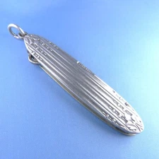 Victorian Silver Folding Button Hook / Antique Chatelaine Tool