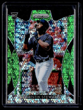 2019 Panini Prizm Prizms Lime Green Donut Circles #122 Christin Stewart /199 RC