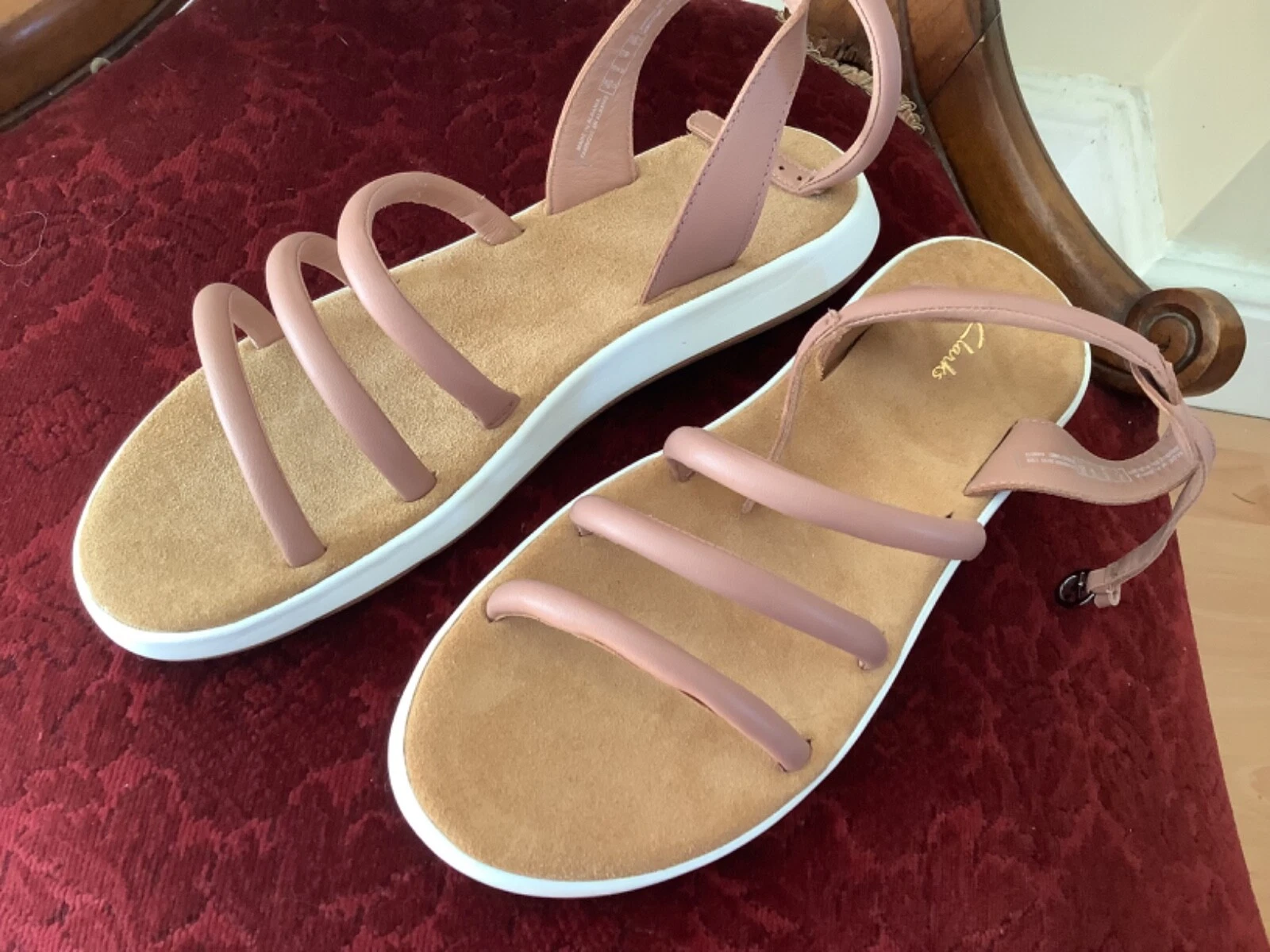 CLARKS Clark's sandali donna pelle nuovi taglia UK 6 5 D