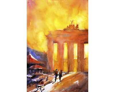 Brandenburg Gate in Berlin, Germany fine art print.  Home decor Berlin (print)