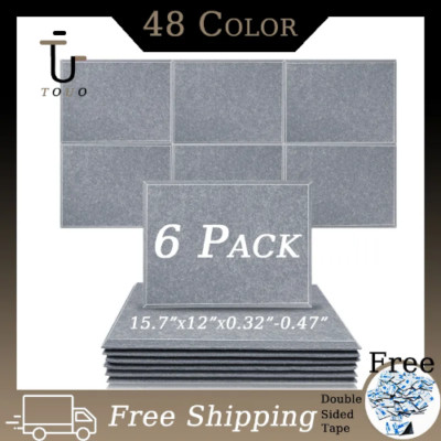 Acoustic Panel 6Pcs Decor Acoustic Absorption Home Studio Sound-absorbing Panels