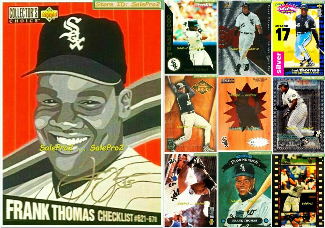 100++ FRANK THOMAS SINGLES INSERT PROMO LIMITED AUTO JERSEY LOT .. YOU PICK LIST