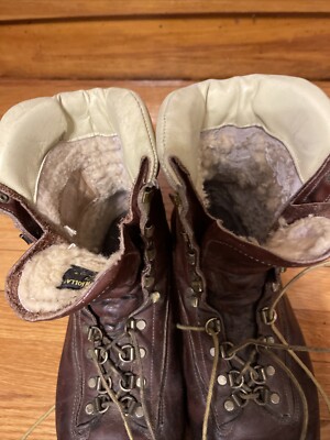 Vintage Men's Kush N Kollar Chippewa Boots Sz 12EEE Shearing