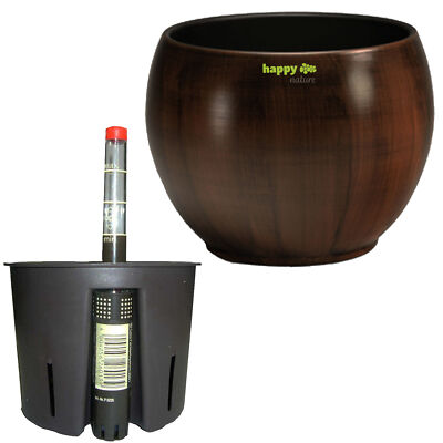 Set3 Keramik Hydro Blumentopf Bali Ø13cm+Kulturtopf+WA