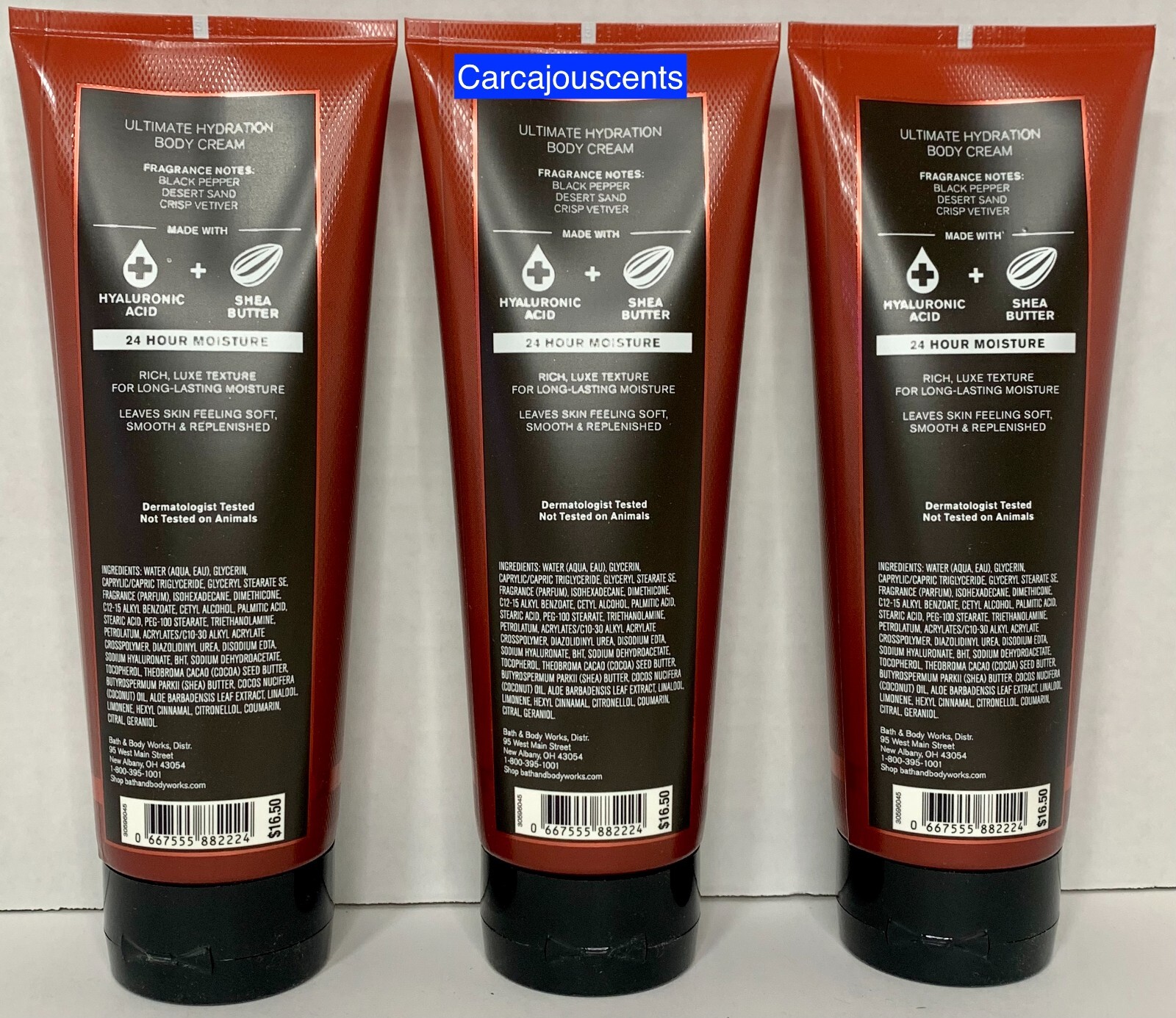 Bath & Body Works CANYON for Men Body Cream set of 3 eBay