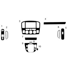 Wood Look Dash Trim Kit For 2003-2005 Suzuki Grand Vitara Auto Interior Panel Wood Look Dash Trim Kit For 2003-2005 Suzuki Grand Vitara Auto Interior Panel
