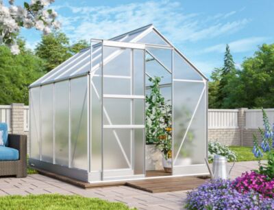 Vitavia ''Gewächshaus'', Treibhaus Apollo 5000, alu-eloxiert, HKP, inkl. Fundament
