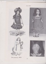 ALL PICTURED DOLLS CLOTHING PATTERNS UNCUT.16 PAGES-70 INDIVIDUAL PIECE PATTERNS