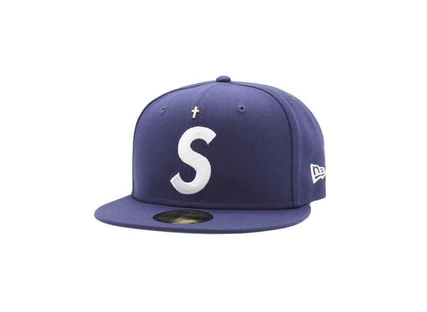 Supreme Gold Cross S Logo New Era Light Navy | eBay Supreme Gold Cross S Logo New Era Light Navy | eBay