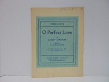 O Perfect Love Wedding Song Sheet Music Joseph Barnby 1904 High Voice E Flat