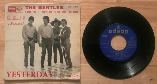 45 7" SPANISH EP THE BEATLES ODEON YESTERDAY