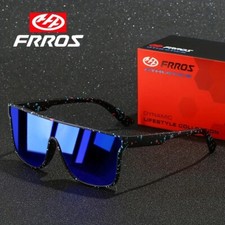 FRROS Square Oversized Polarized Sunglasses Women Men Big Flat Top Glasses UV400