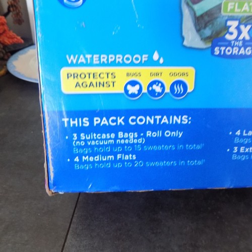 NEW Ziploc Vacuum Seal Space Bag Variety Pack of 14 (Sizes: M, L, XL, Suitcase) - Picture 8 of 12