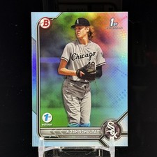 Noah Schultz 2022 Bowman Draft 1st Edition - Sky Blue Foil (RC) #BD-56