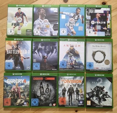 12 Xbox One Spiele Konvolut Bundle Paket Battlefield LOTR Elder Scrolls Fifa  
