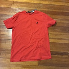 Pacific Polo Club Men's 100 Cotton Short Sleeve Polo Shirt BL1 Red Medium NWT