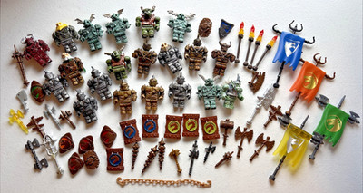 Mega Bloks Dragons Krystal Wars 20 Mini Figures Mixed Lot Shields Weapons Misc 1