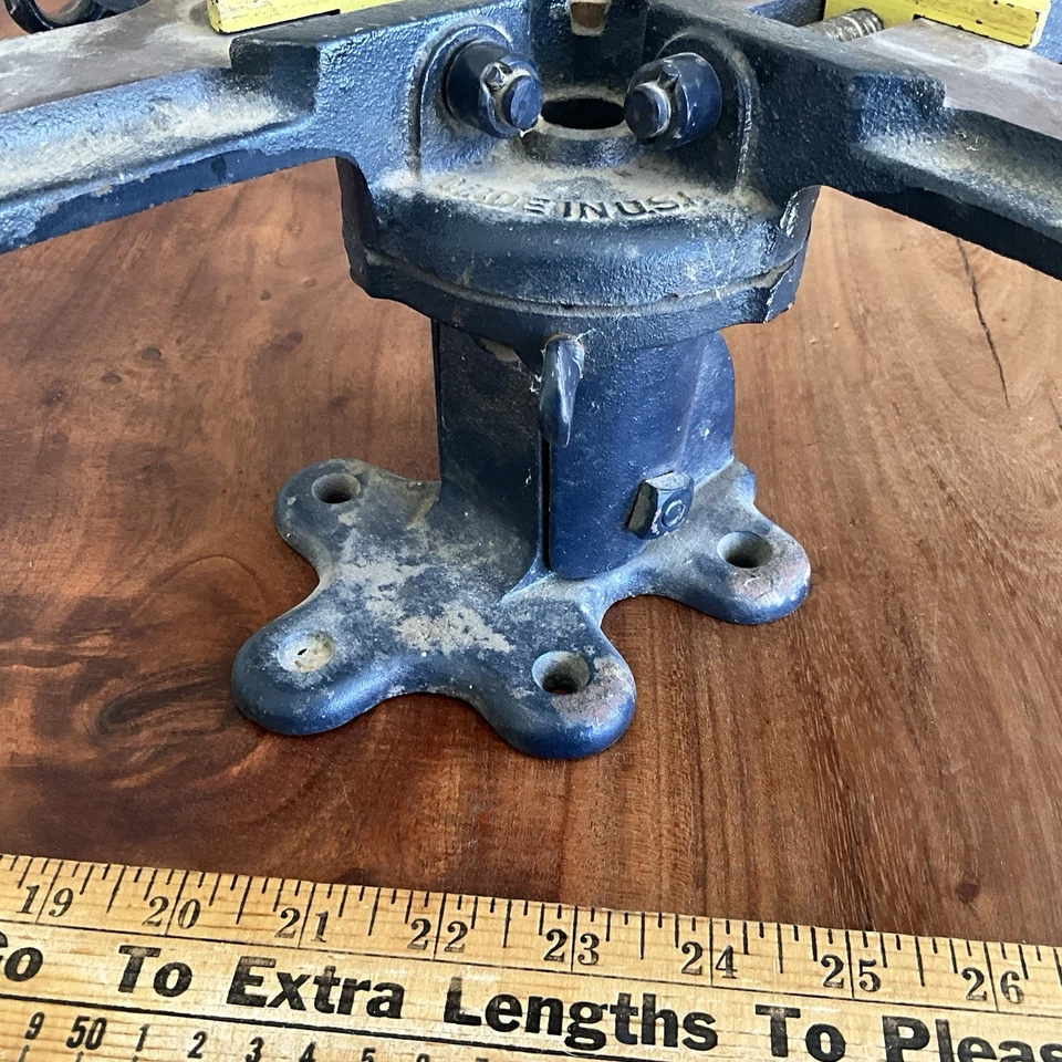 Винтажный Stanley No Тиски торцевые поворотные с наклонной рамой 400 сделано в США - Изображение 4 из 4