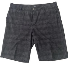 Adidas Golf Shorts Men's Size 36 Black Tonal Print Ultimate365 Performance