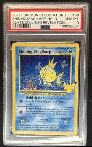 2021 Pokemon SWSH Celebrations Shining Magikarp Classic #66/64 PSA 10