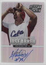 2013 Prizm Perennial Draft Picks Prospect Signatures Silver Jose Abreu Auto 03o8