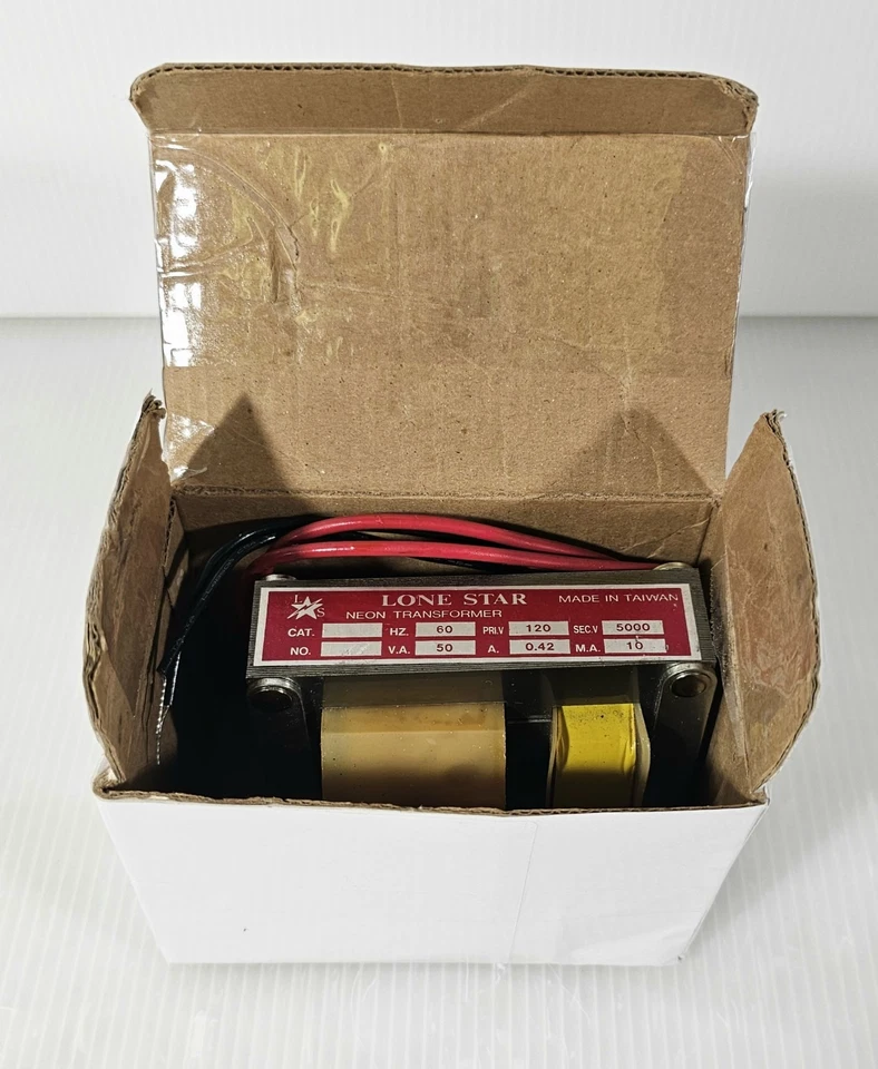 NEW Power Transformer for Neon Sign, Lone Star PRI: 120V,60 Hz, SEC: 5000V, 10ma - Image 2 of 4