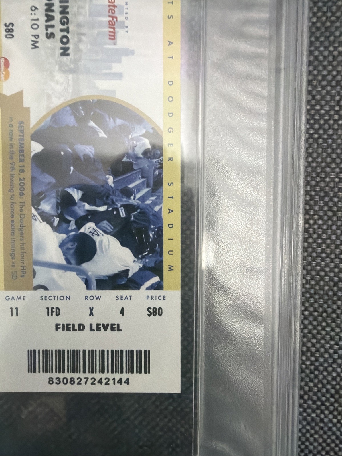 Bryce Harper 2012 MLB Debut Full Ticket PSA 9 Mint 4/28/2012. Phillies view 5