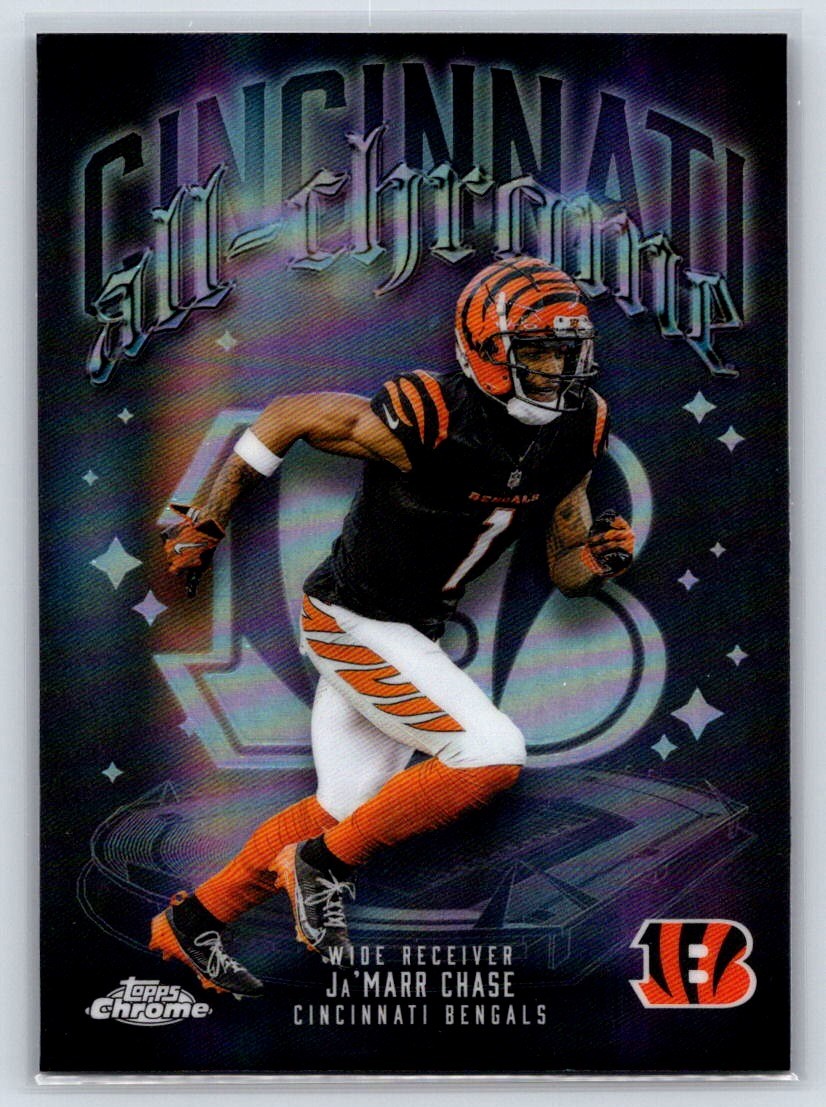 2025 Topps Chrome Ja'Marr Chase All-Chrome Team Refractor #ACT-5