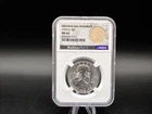 1959 "D" Franklin Half Dollar NGC MS64 With Original Bag Fragment - FREE Ship!