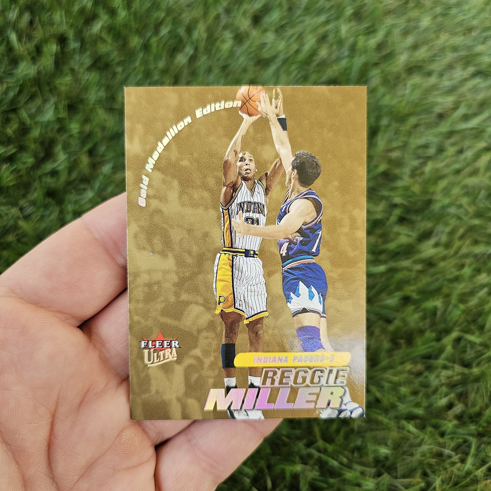 2000-01 Fleer Ultra Gold Medallion Reggie Miller Indiana Pacers #11G HOF