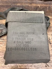 M60, M240, Ammo Pouch With Insert, M62 Ball M80, 7.62mm NATO