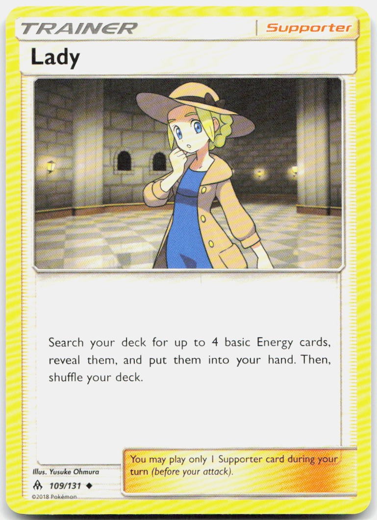 Lady 109/131 Uncommon Forbidden Light Pokemon NM/LP