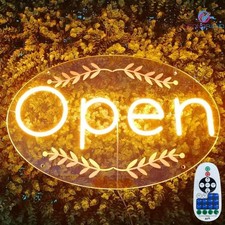 LED Open Sign For Business Large 24x15.5 Inches Super Bright Sign With Remote