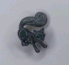 Vintage Grey Squirrel Enamel Metal Pin Brooch