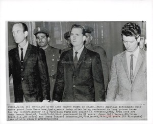 1964 Barcelona Spain John Joseph Hand James Bell Wagner Wire Photo 8X10
