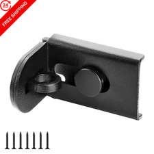 GEMASP Sliding Door Lock, 90 Degree Hasp Latch 2.83 Inch 1PC , Black