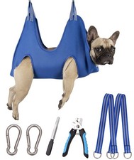 10 in 1 Pet Grooming Hammock Harness with Nail Clippers/Trimmer, Nail File, D...