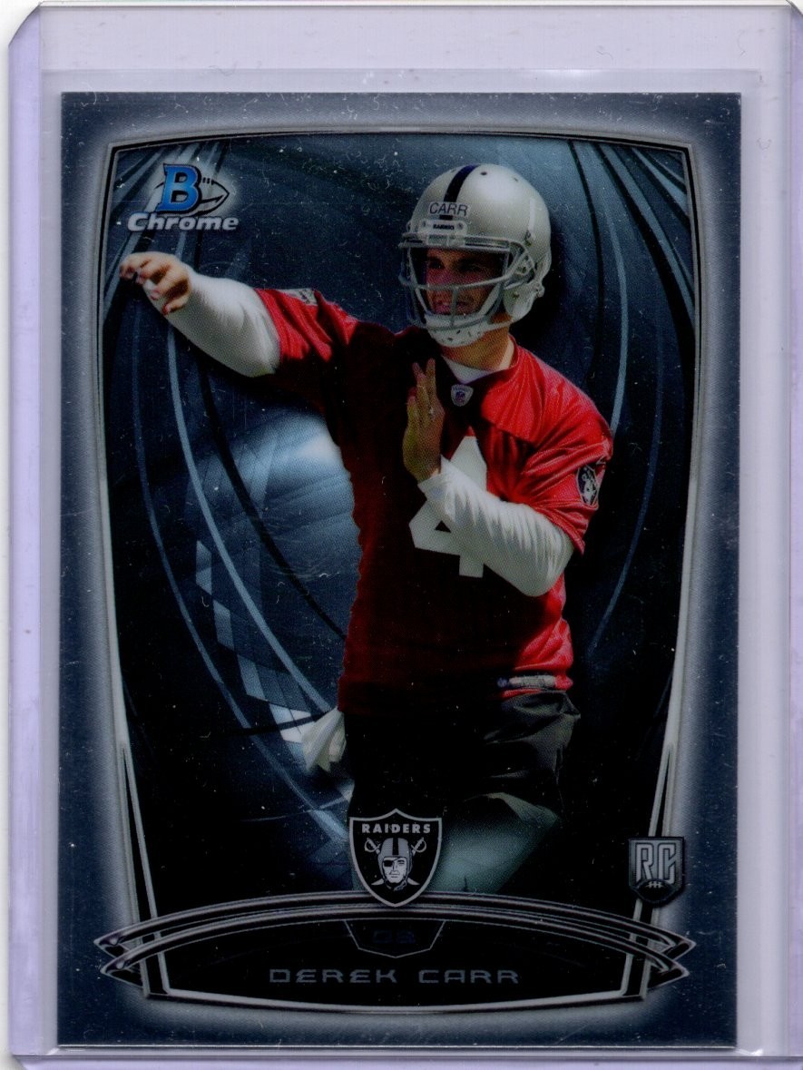 2014 Bowman Chrome Derek Carr #135 Rookie RC Raiders