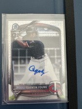 2025 Bowman Draft QUENTIN YOUNG Mega Box Mojo Refractor Auto Minnesota Twins🔥🔥