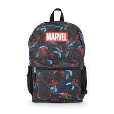 New Marvel Spider-Man 17" Backpack Kids School Bag Red Black