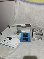 Nintendo DSi Light Blue Game System Gorgeous Working In Box w/ 7 games 