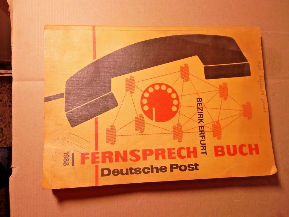 DDR - Telefonbuch - Fernsprechbucht 1988 - Bez, Erfurt , Weimar Gotha andere - Bild 3 von 4