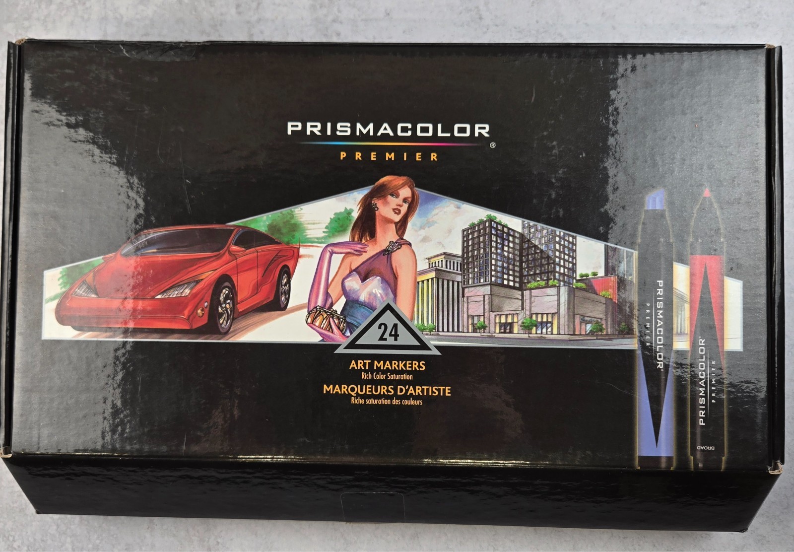 Prismacolor Premier Marker Lot 27 Mixed Colors Dual Tip USED