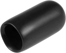 uxcell 20pcs Rubber End Caps 1/4"(6mm) ID Vinyl Round Tube Bolt Cap Black 