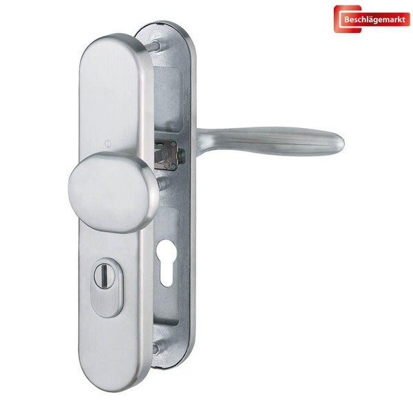 Hoppe Verona Schutzbeschlag Wechselgarnitur Langschild 72Mm Edelstahl Matt-image