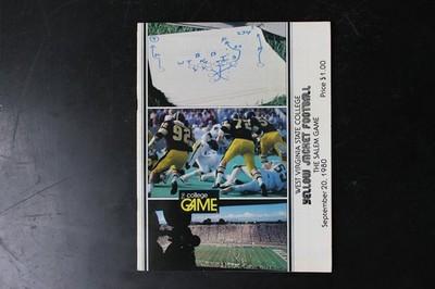 West Virginia State College Yellow Jacket Football Program 1980 Salem Game
