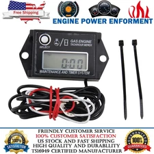 Digital Tach Hour Meter Tachometer RPM Counter For Dirtbike Lawn Mower Generator