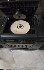 Sony CFD-530 Stereo Boombox CD Player Cassette AM/FM Radio Remote Black, READ