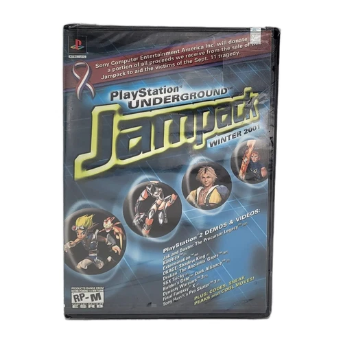 PlayStation Underground Jampack: Winter 2001 (Sony PlayStation 2, 2001) Sealed!